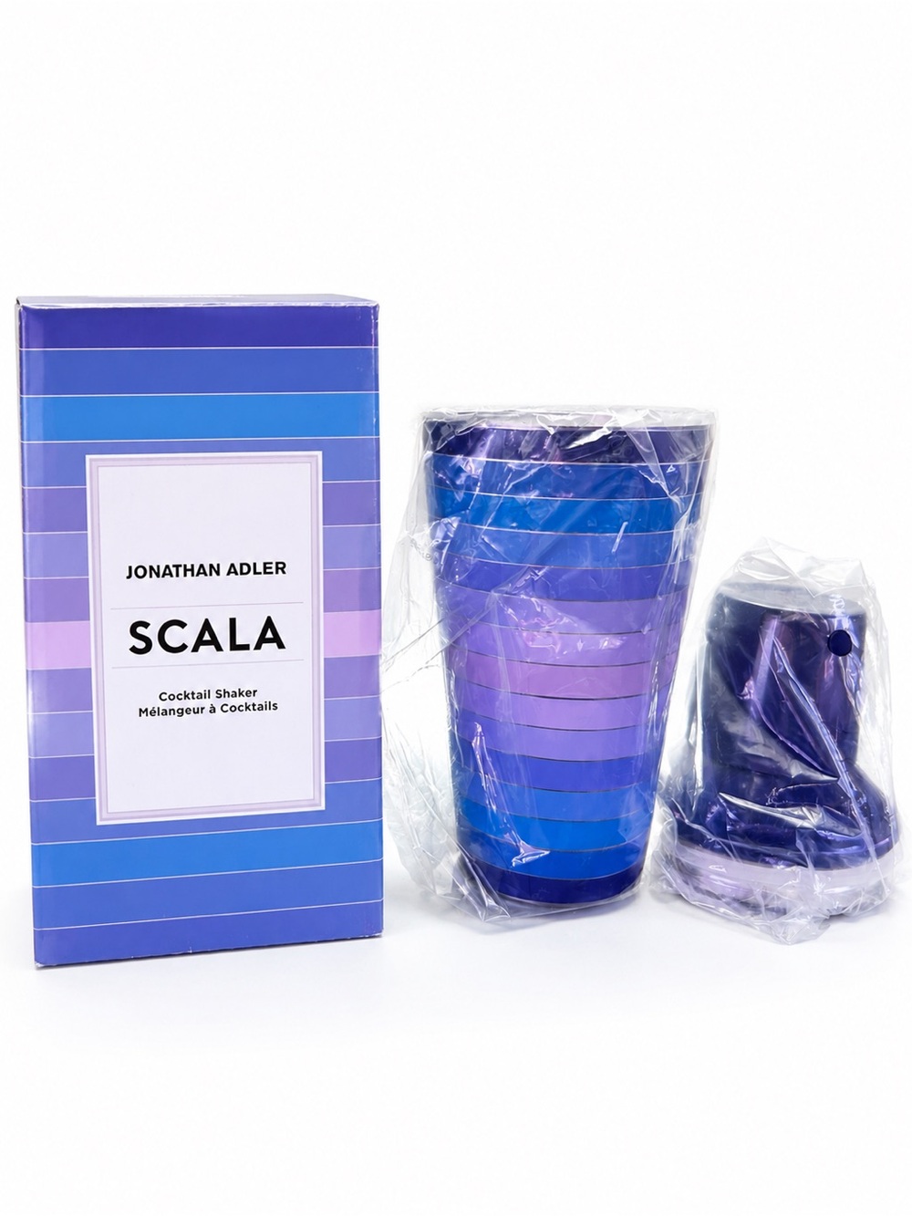 Jonathan Adler Scala Gradient Cocktail Shaker - Blue & Purple